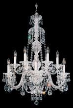  2997-40R - Sterling 12 Light 120V Chandelier in Polished Silver with Clear Radiance Crystal